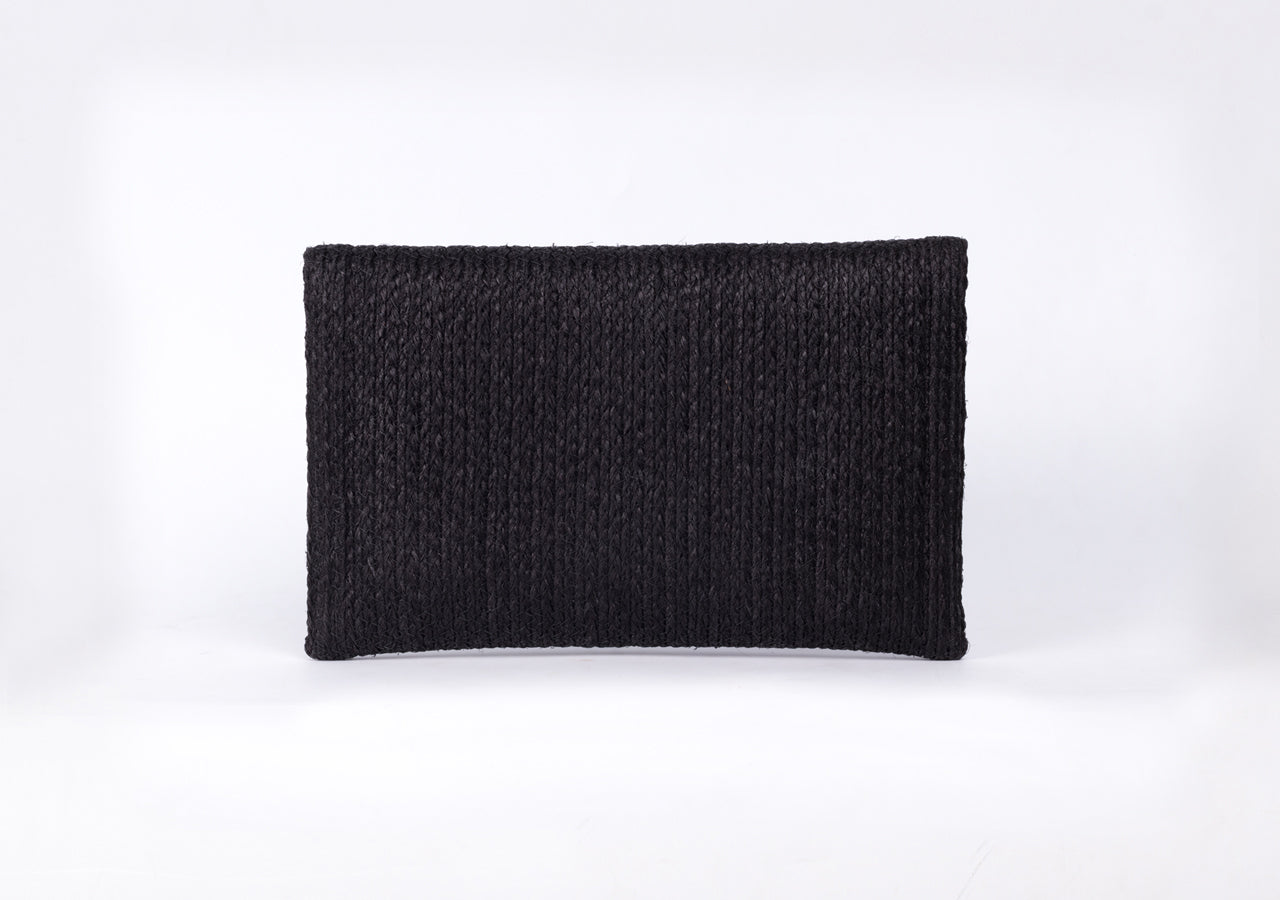 Bangkok Craft - Sisal Clutch Bag (Black) – VTThai