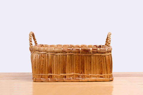 Sil Thin Chao Pha Ya - Natural straw wicker square basket