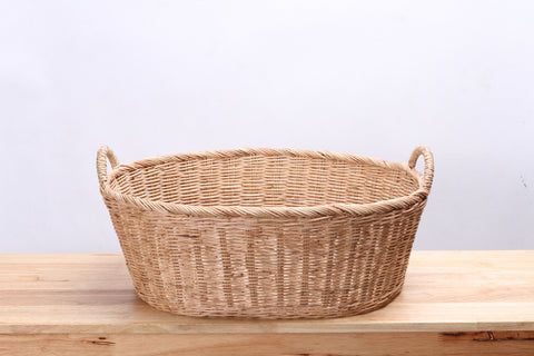 Natural Wicker Basket (Short) (L)